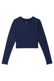 Victoria's Secret Midnight Navy Blue Active Long Sleeve T-Shirt - Image 3 of 3