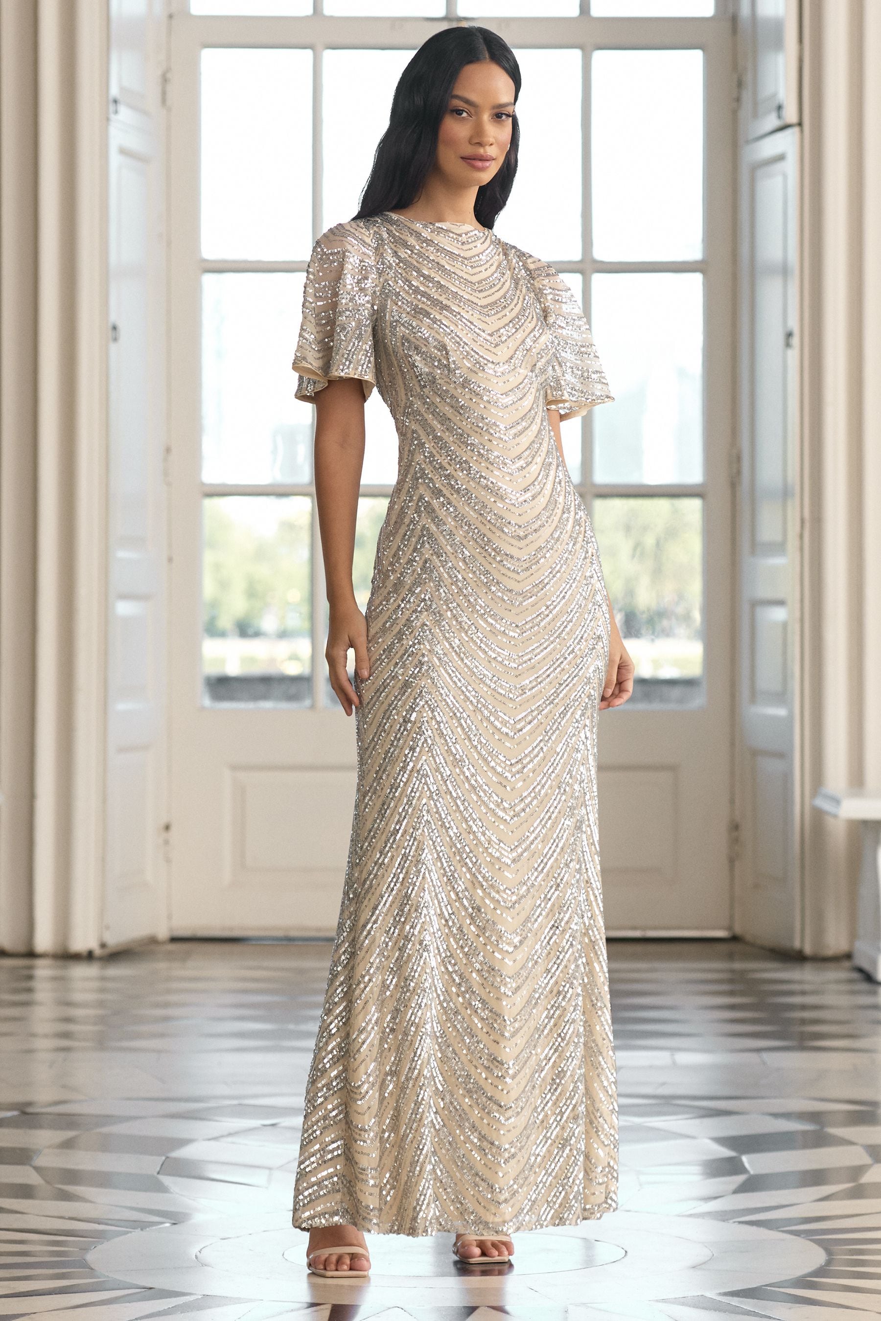Lipsy petite cowl neck maxi dress hot sale