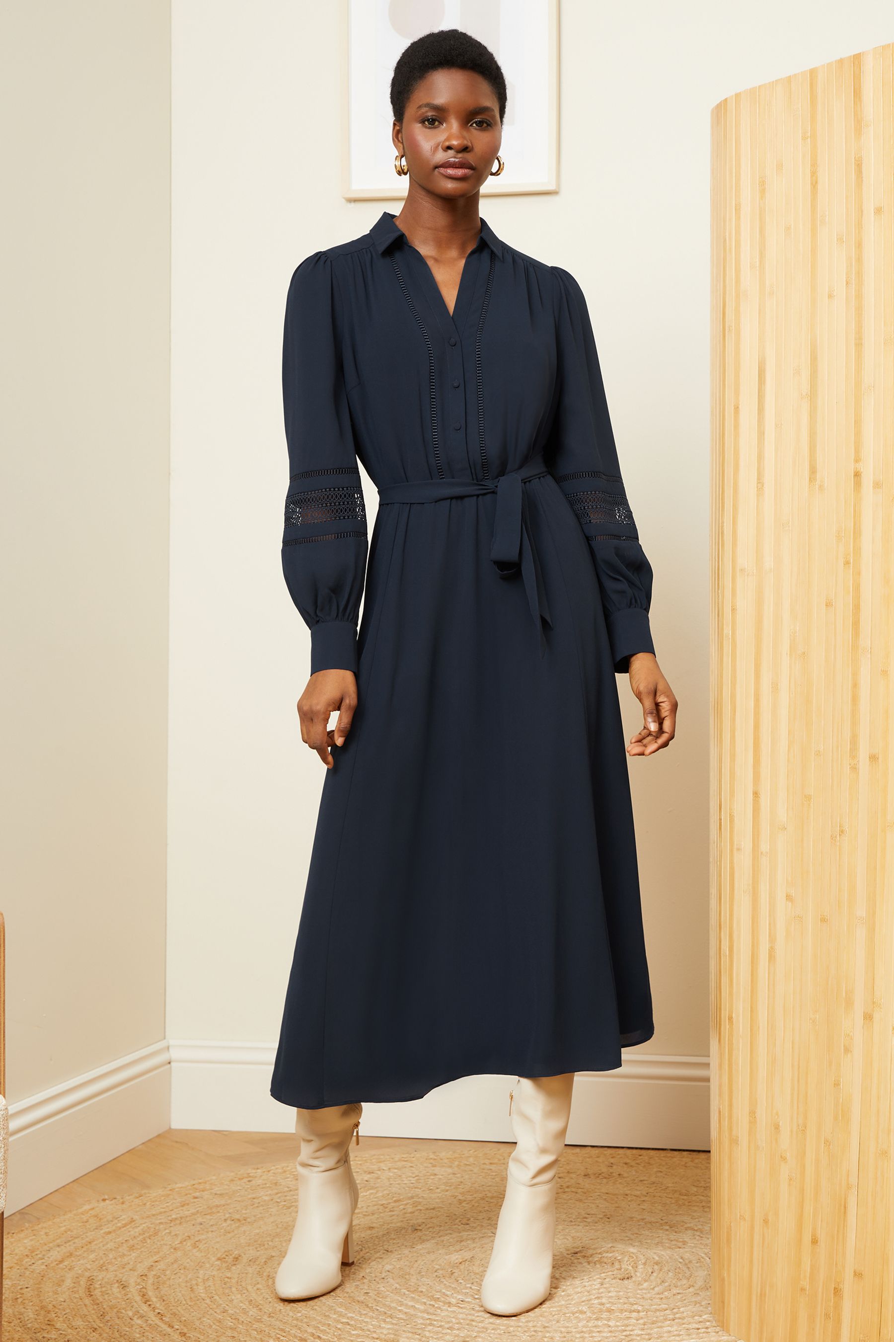 Next navy dress lace store