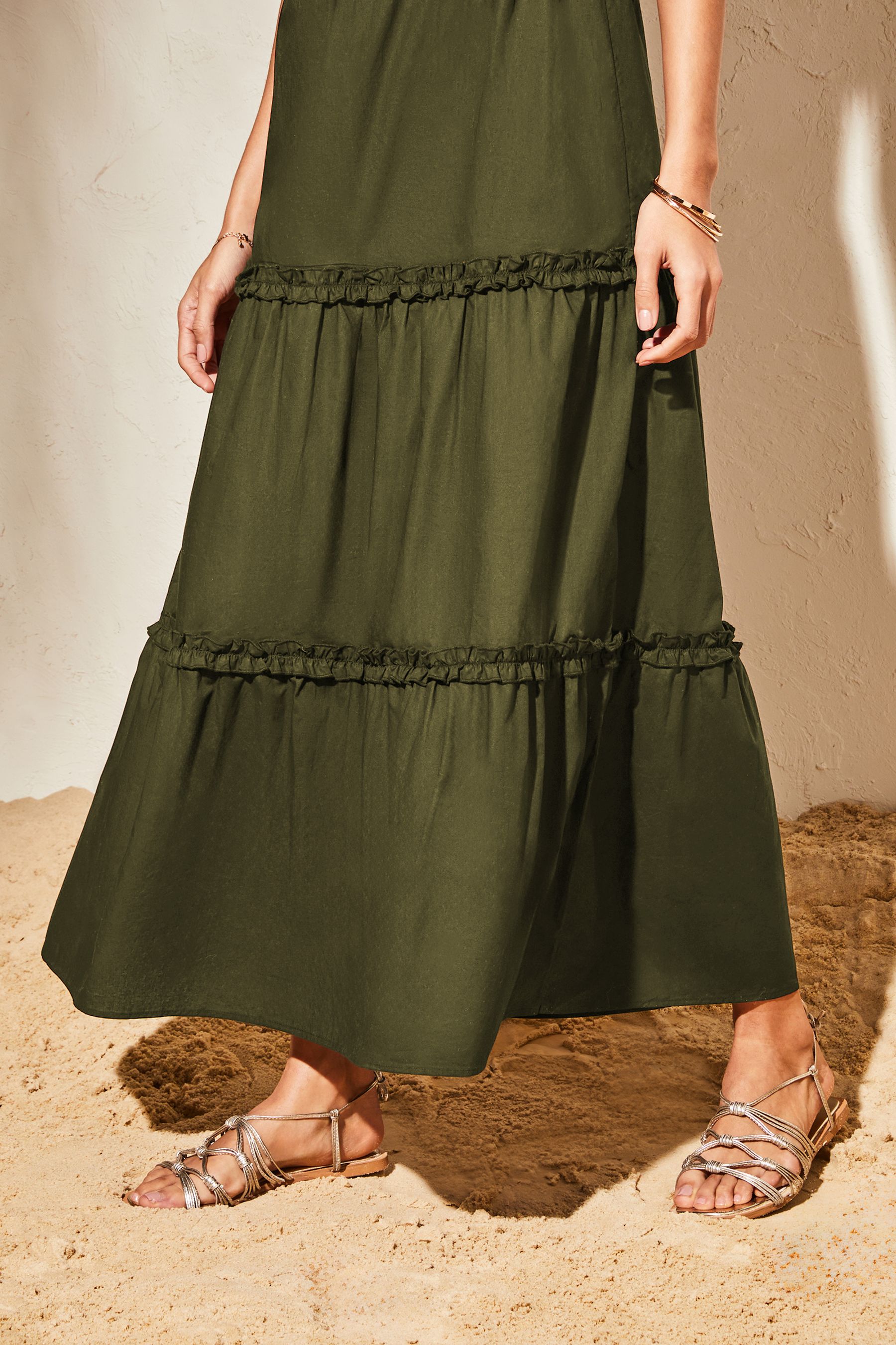 Lipsy khaki dress top
