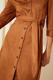 Friends Like These Camel Suedette Maxi Dress - Image 4 of 4