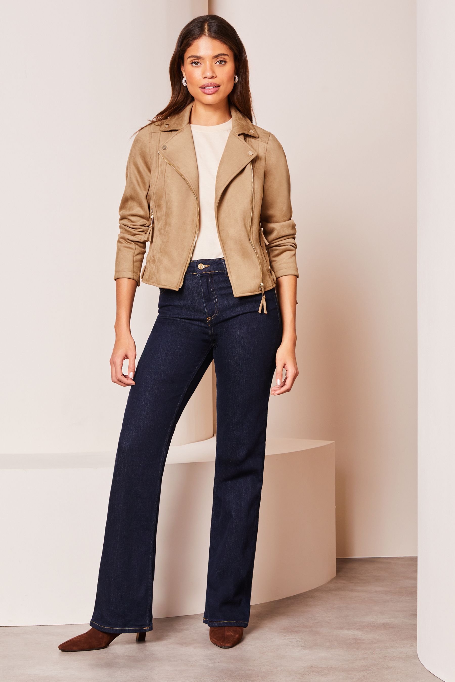 Next suedette biker jacket deals