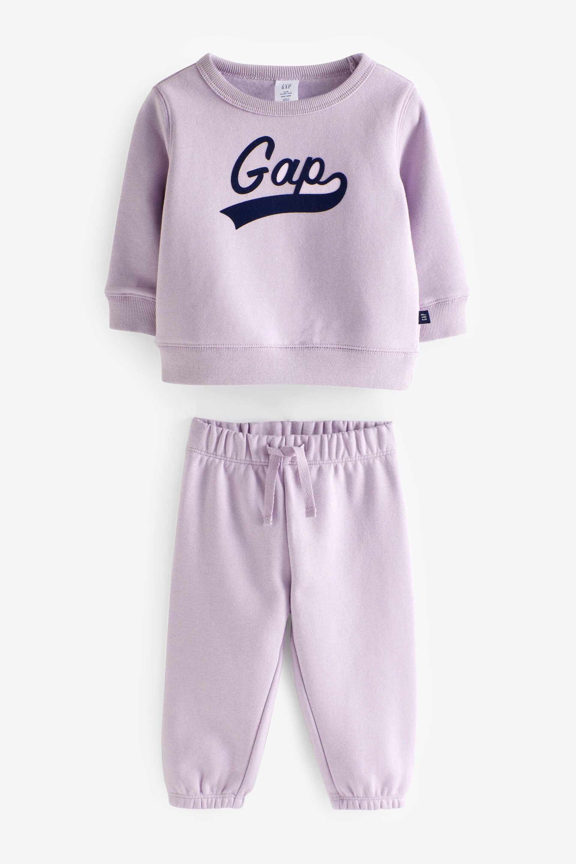 Gap Purple Logo Sweat Set (12mths-5yrs) - Image 1 of 3