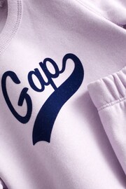 Gap Purple Logo Sweat Set (12mths-5yrs) - Image 3 of 3