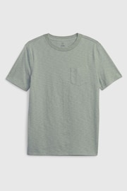 Gap Olive Green Organic Cotton Pocket Short Sleeve Crew Neck T-Shirt (4-13yrs) - Image 1 of 1