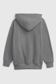 Gap Grey Mini Logo Pullover Hoodie - Image 2 of 3