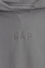 Gap Grey Mini Logo Pullover Hoodie - Image 3 of 3