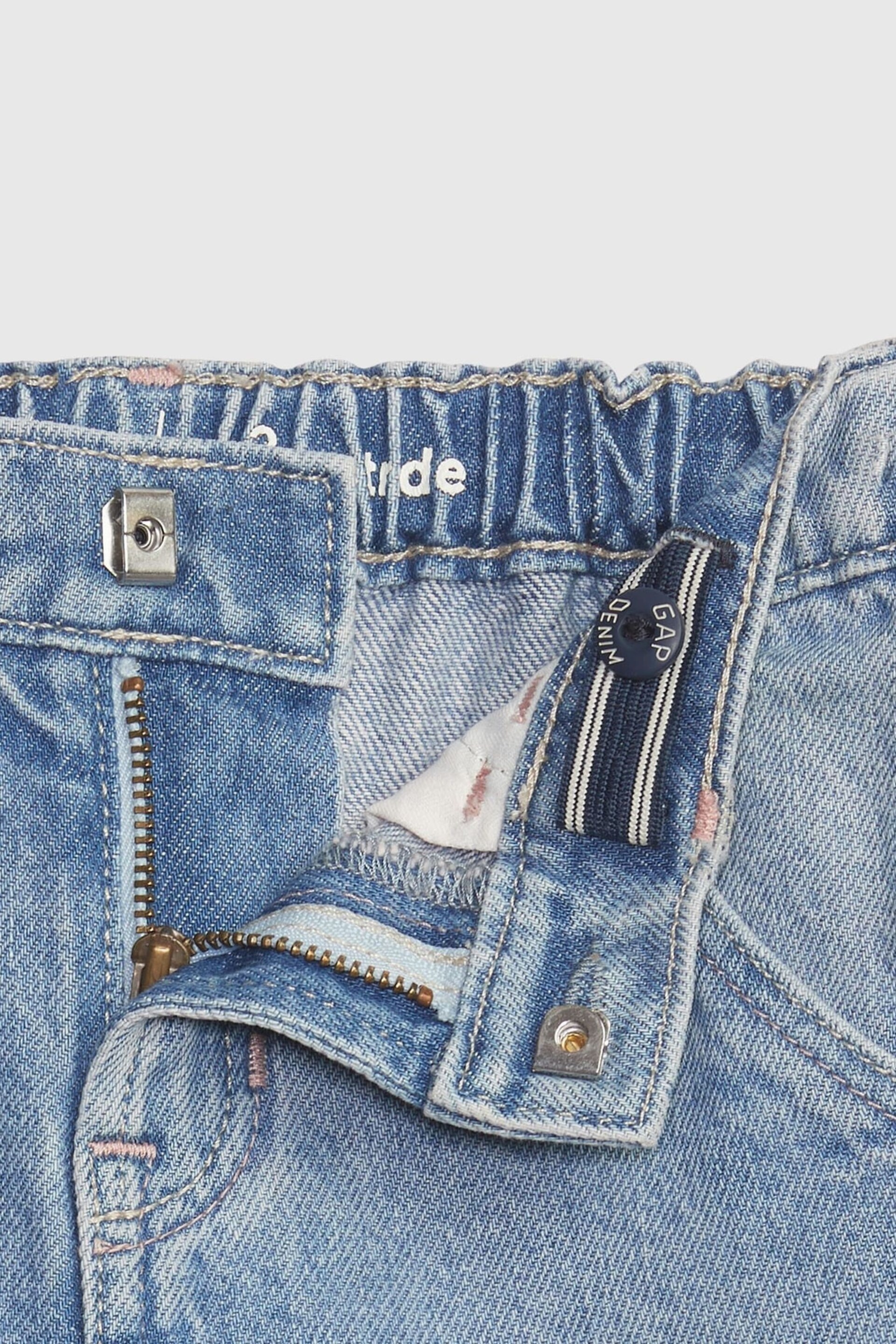Gap Light Wash Blue Stride Cargo Washwell Jeans (6mths-5yrs) - Image 3 of 3