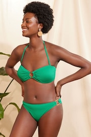 Love & Roses Green Brief Bikini Bottom - Image 2 of 4