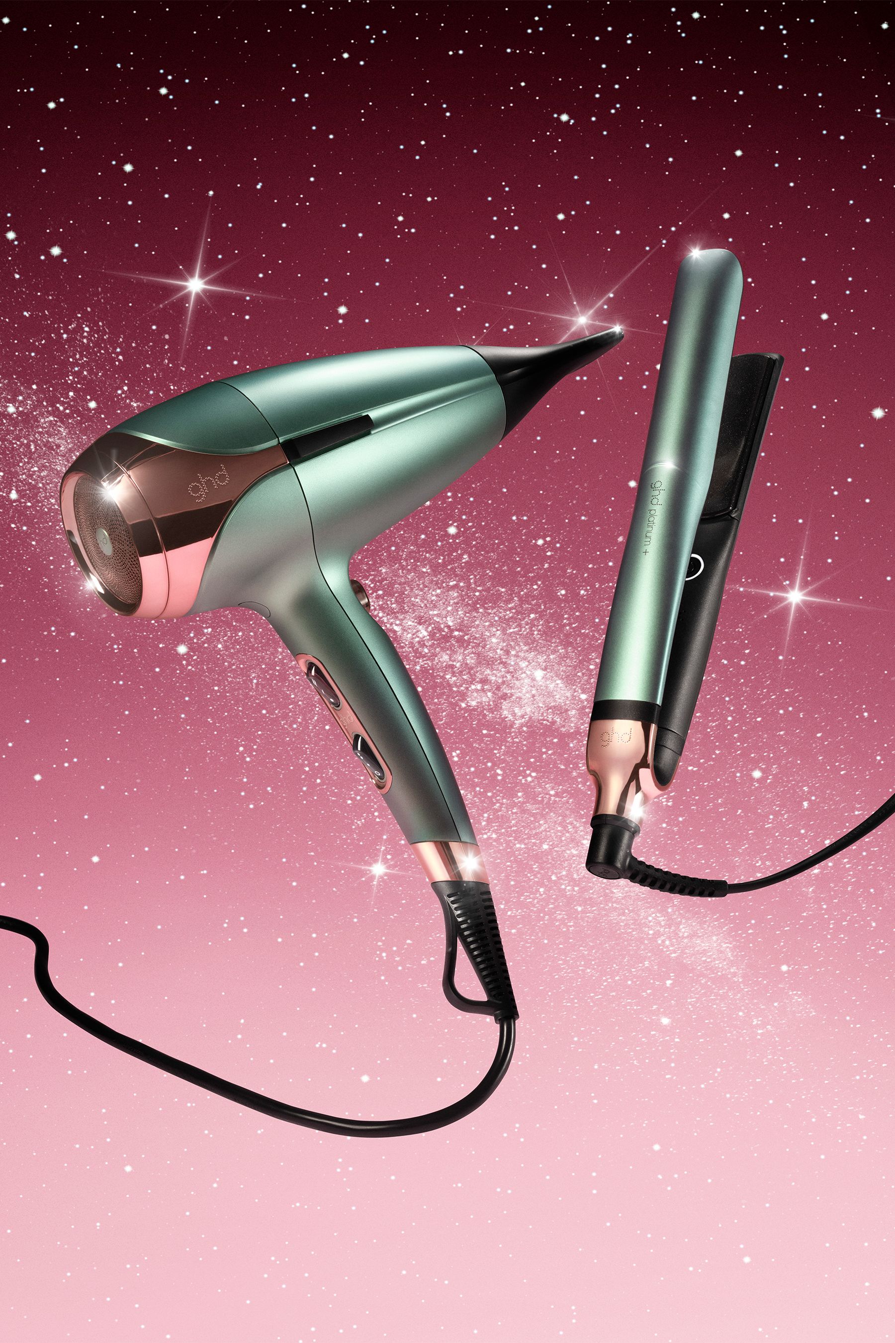 Buy ghd Deluxe Straightener Dryer Gift Set Platinum Helios in Jade worth 518 from the Next UK online shop