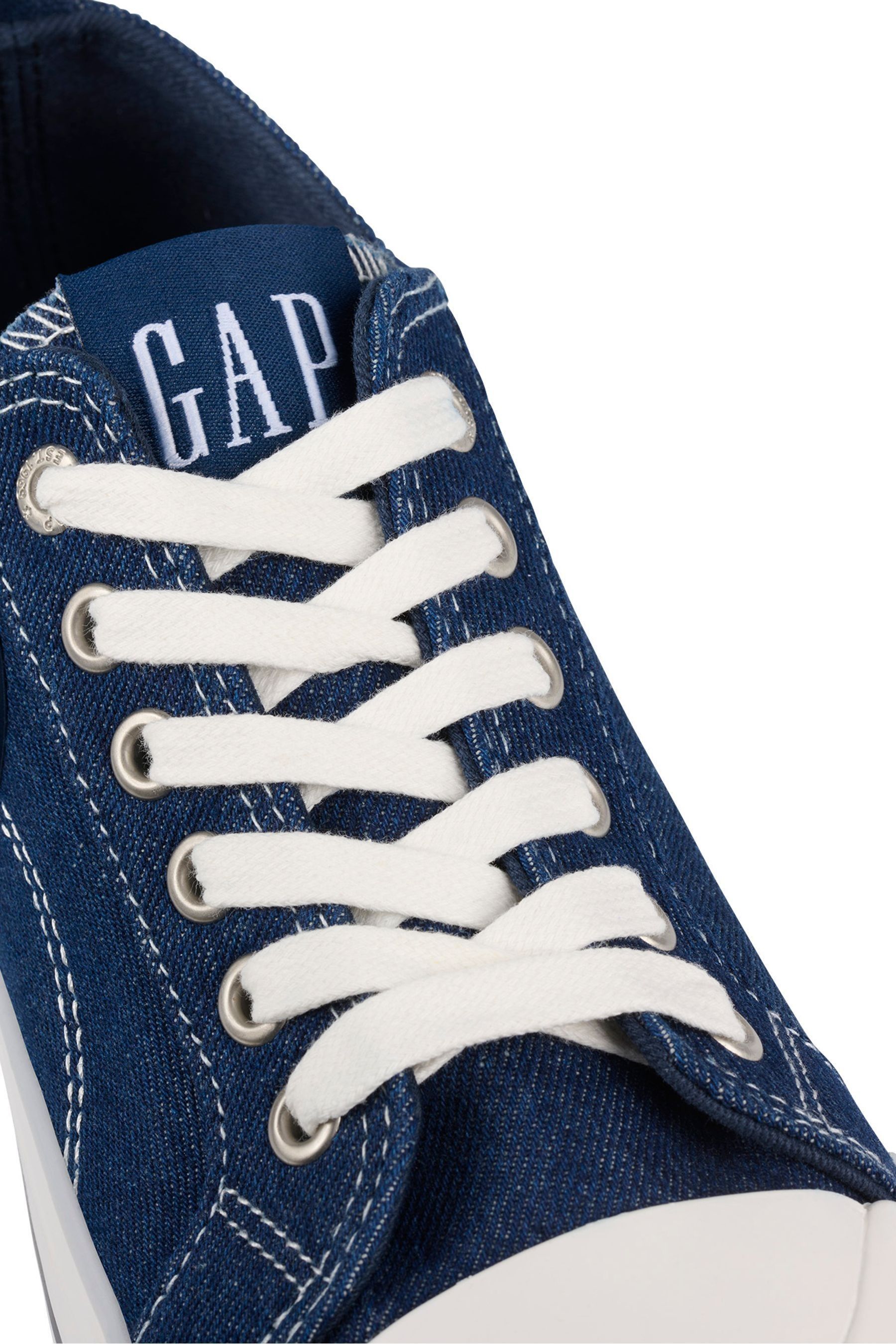Gap Navy Blue Houston Low Top Canvas Trainers