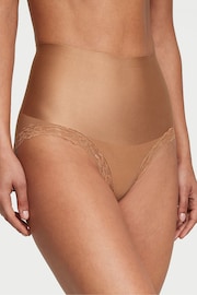 Victoria's Secret Toffee Nude Lace Trim Brief Shaping Knickers - Image 1 of 5