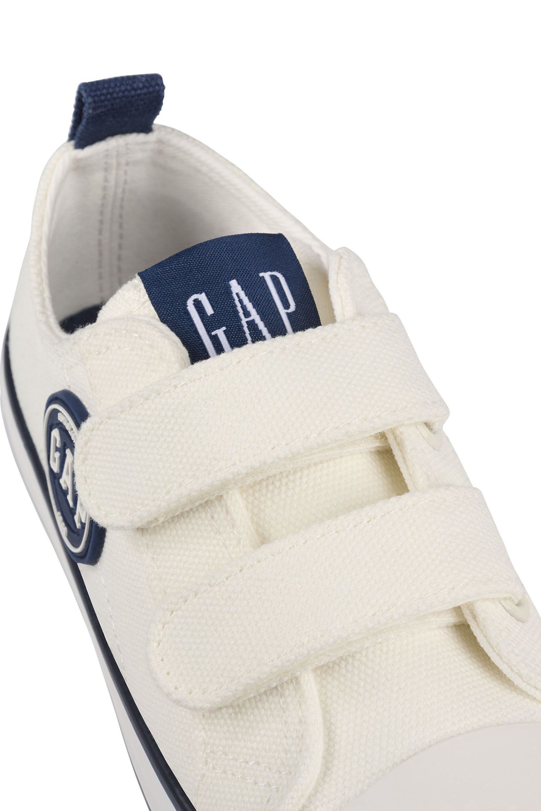 Gap White Navy Blue Houston Low Top Trainers Kids