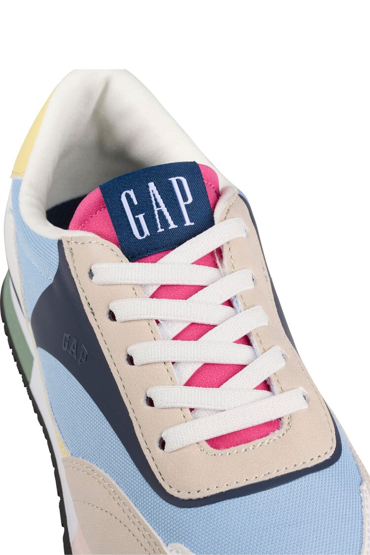 Gap Blue/Neutral Colourblock New York Low Top Colourblock Trainers - Kids - Image 5 of 5