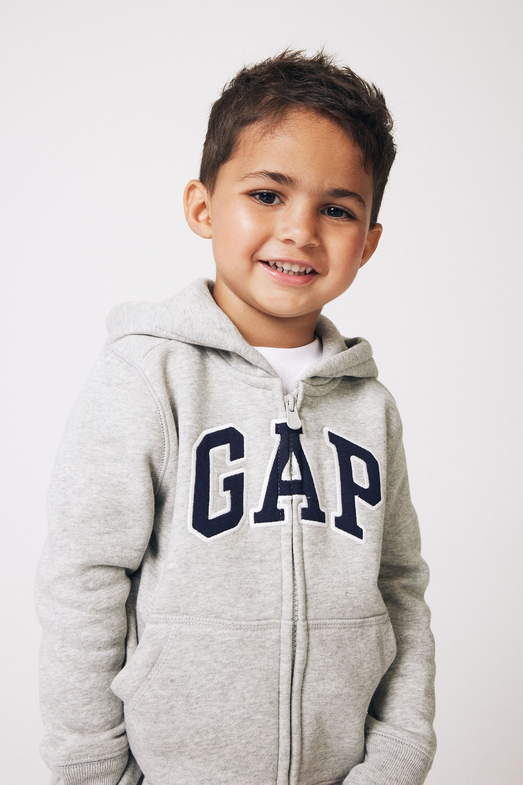 Buy Gap Logo Zip Through Hoodie Newborn 7yrs from Next Luxembourg
