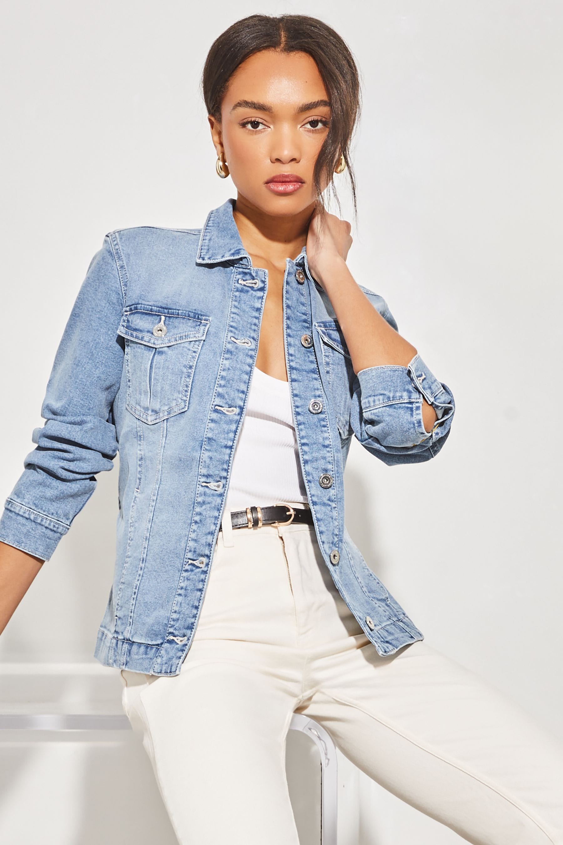 Lipsy tailored denim jacket hot sale
