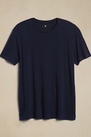 Banana Republic Blue Luxury-Touch T-Shirt - Image 4 of 4