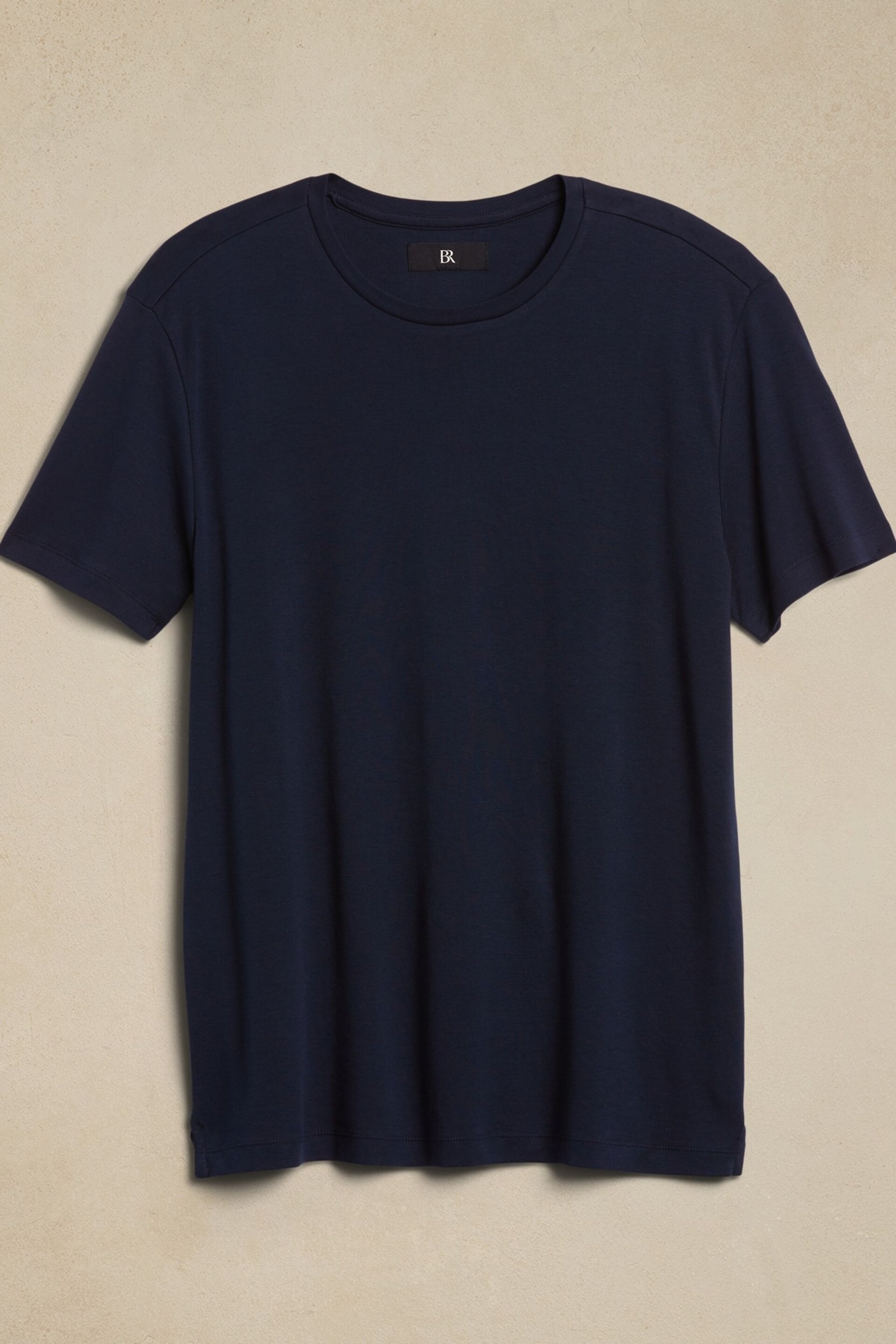 Banana Republic Blue Luxury-Touch T-Shirt - Image 4 of 4