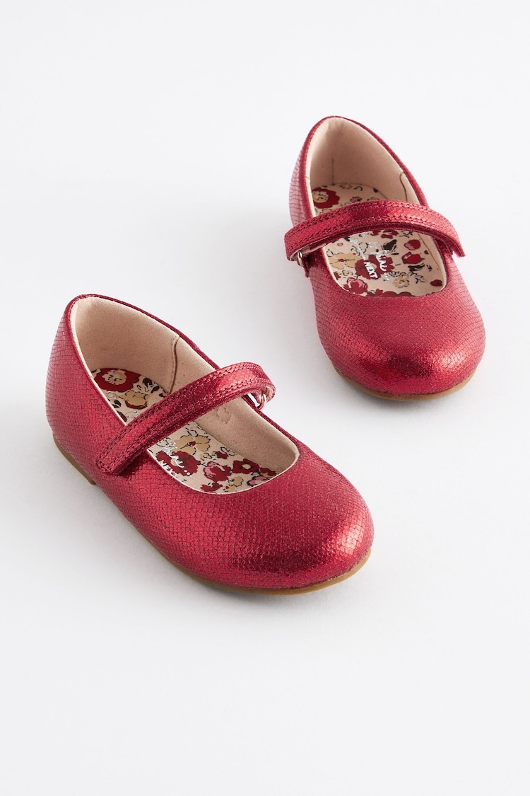 Red Standard Fit (F) Mary Jane Occasion Shoes - Image 1 of 5