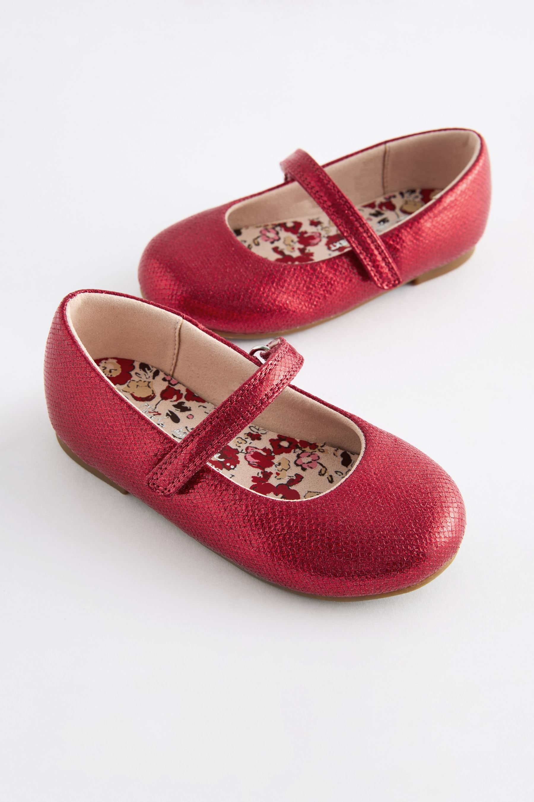 Red sparkly girls shoes hot sale
