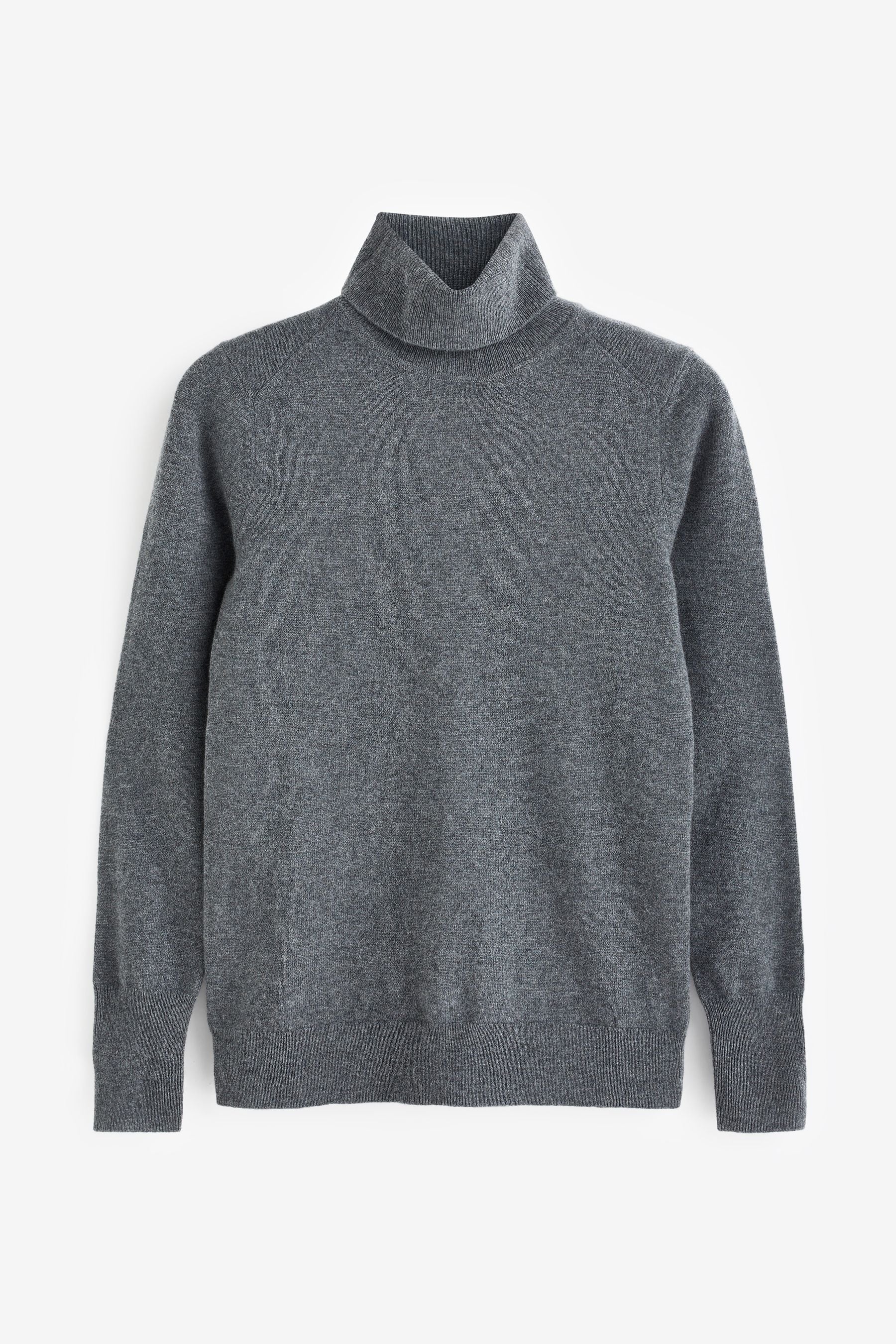 Pure cashmere polo neck sweater discount