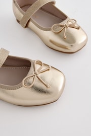 Gold Metallic Ballet Occasion Shoes - Image 5 of 5