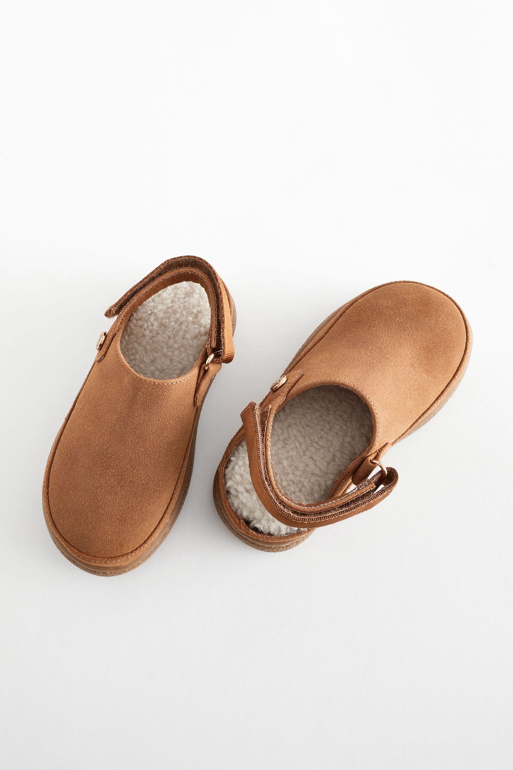 Brown clogs with strap shop