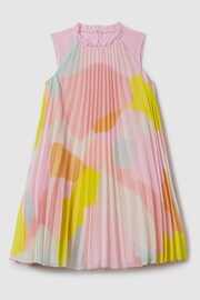 Reiss Multi Pixie Senior Pleated Ruffle Dress - Image 2 of 7