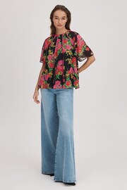Florere Printed Flare Sleeve Blouse - Image 3 of 6
