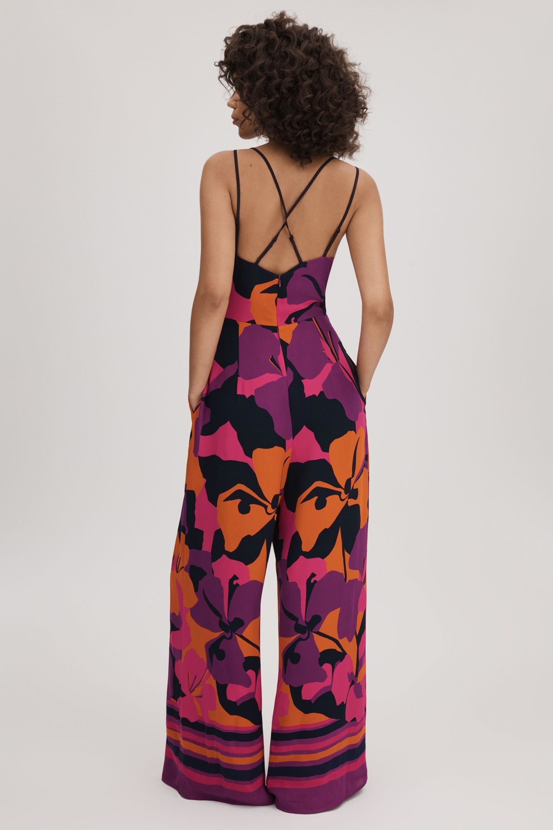 Florere Printed Wide Leg Jumpsuit - Image 5 of 6