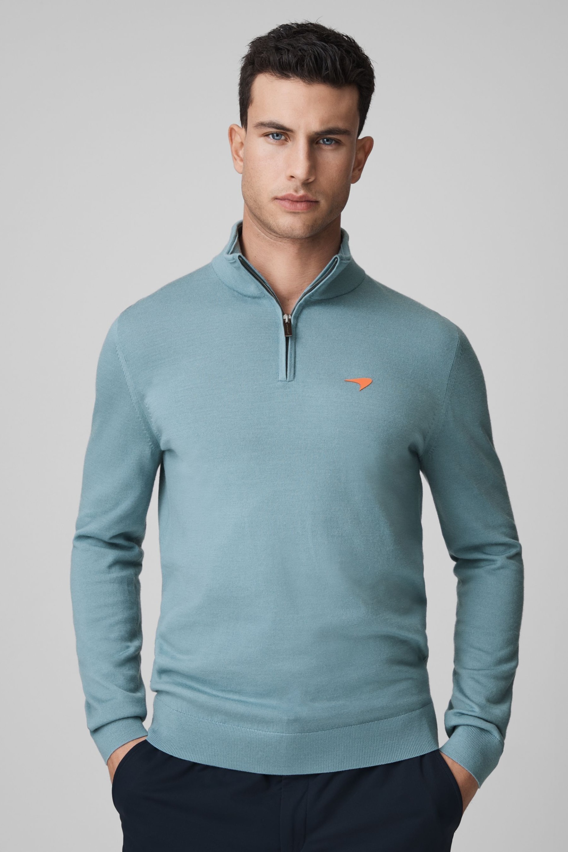 McLaren F1 Merino Half-Zip Funnel Neck Jumper - Image 1 of 7