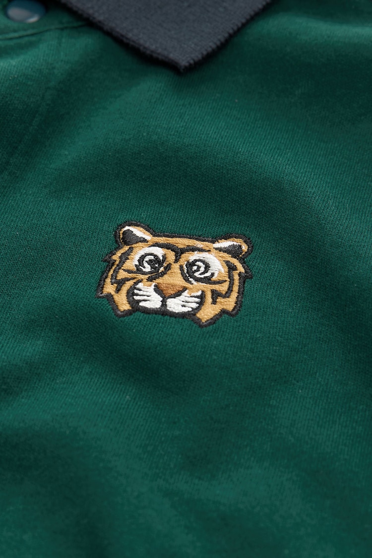 Green Tiger Short Sleeve Polo Shirt (3mths-7yrs) - Image 7 of 7