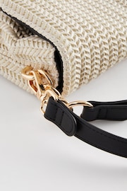 White Weave Cross-Body Bag - Image 5 of 6