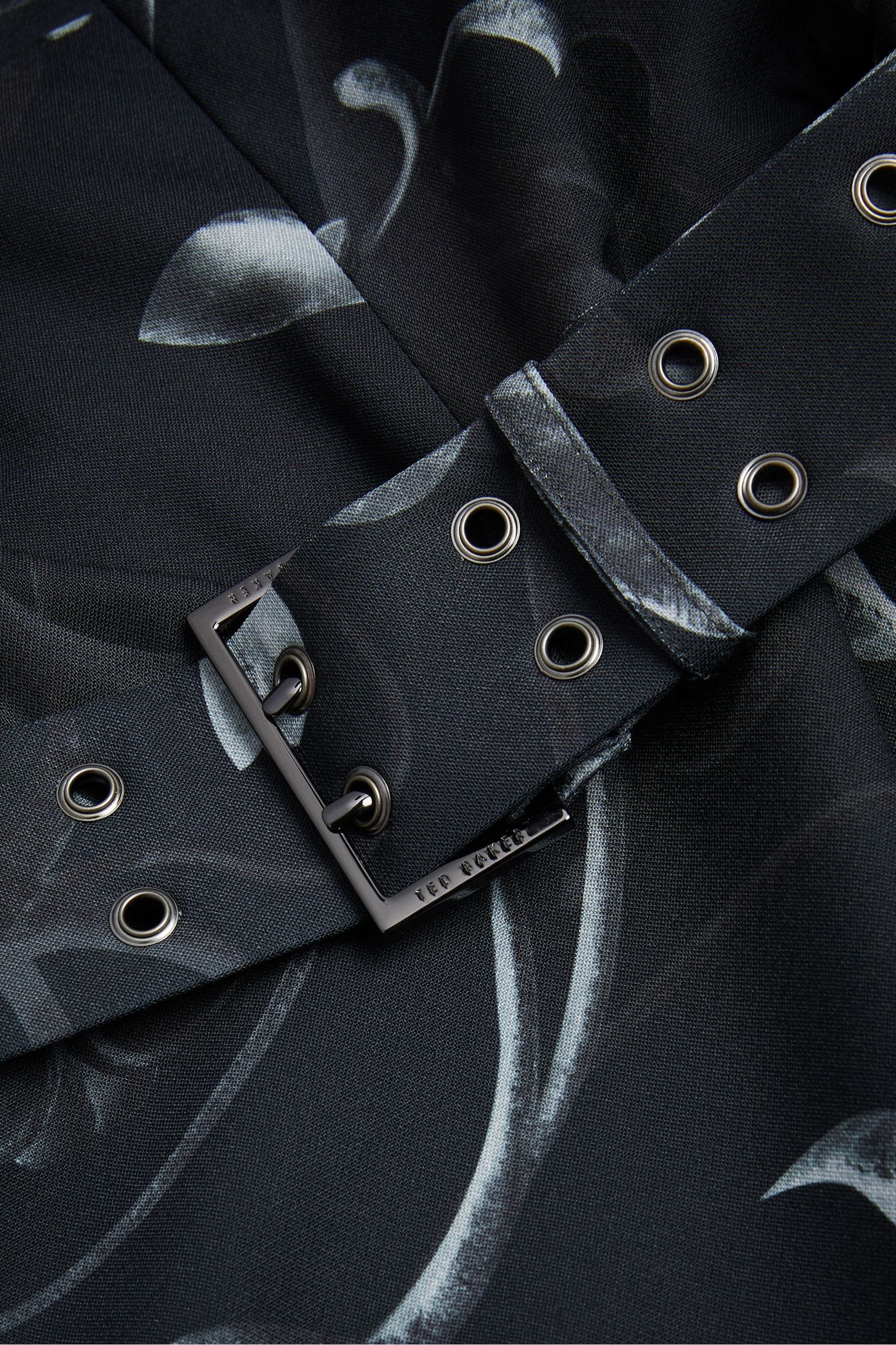 Buy Ted Baker Black Puff Sleeve Saaraih Mini Dress With Belt Detail from Next Luxembourg