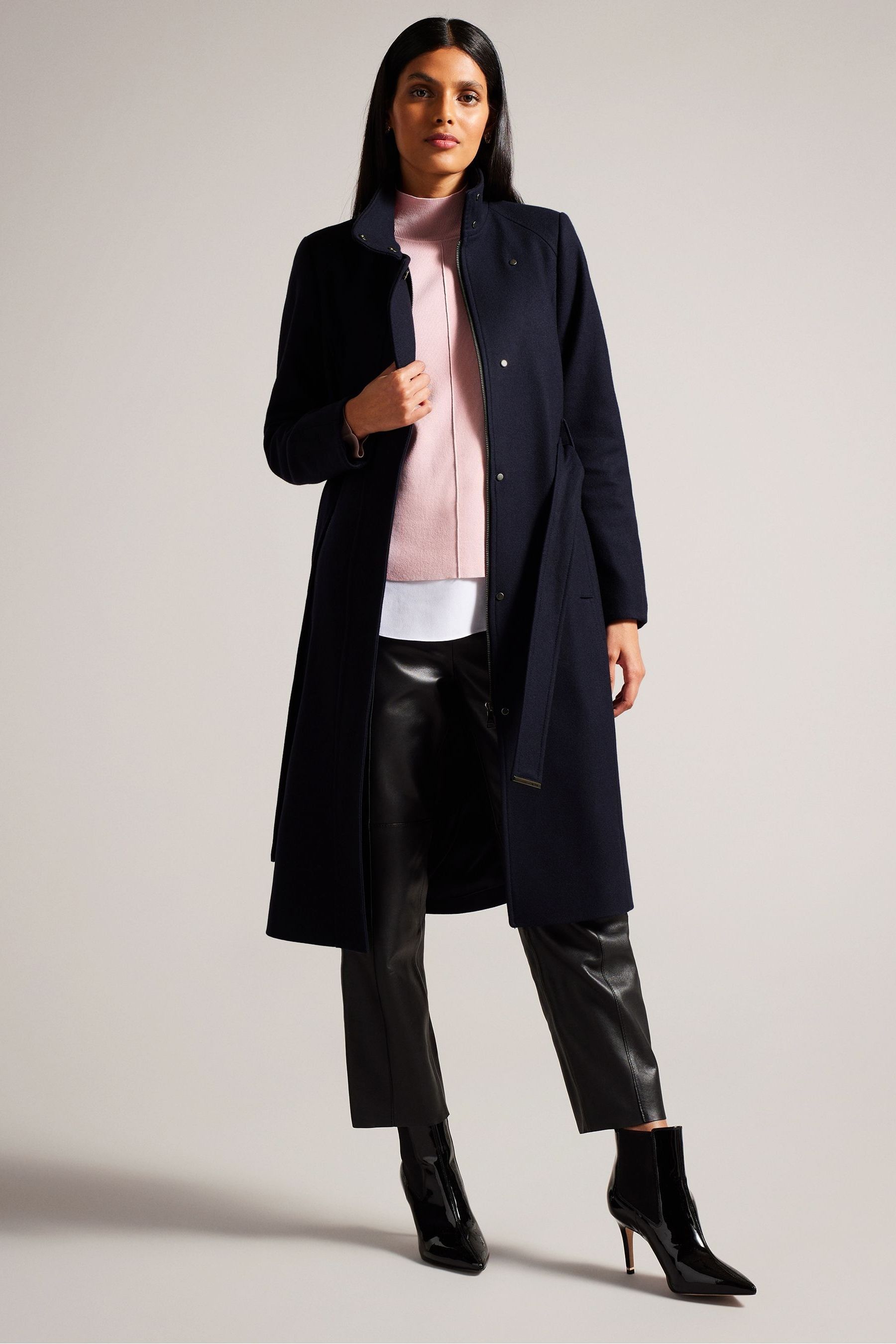 Ted baker funnel coat on sale