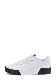 Puma White Womens Carina 2.0 Trainers - Image 1 of 4