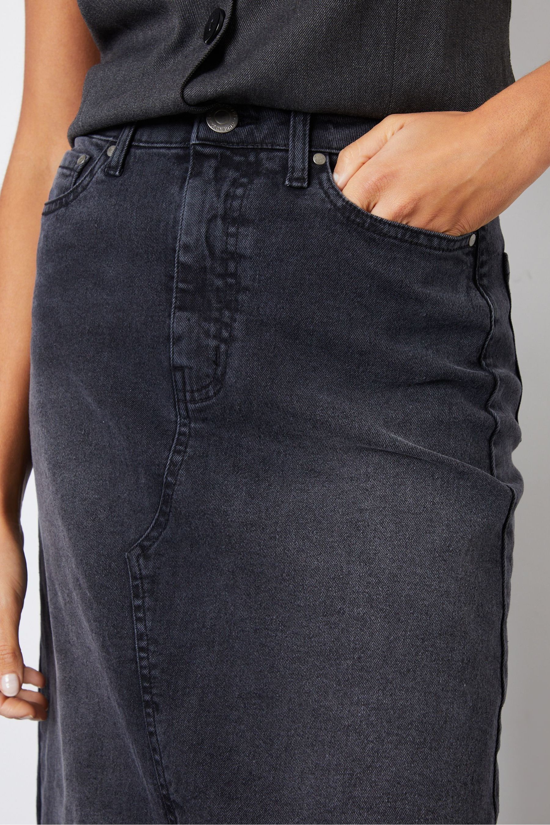 Fishtail denim pencil skirt outlet