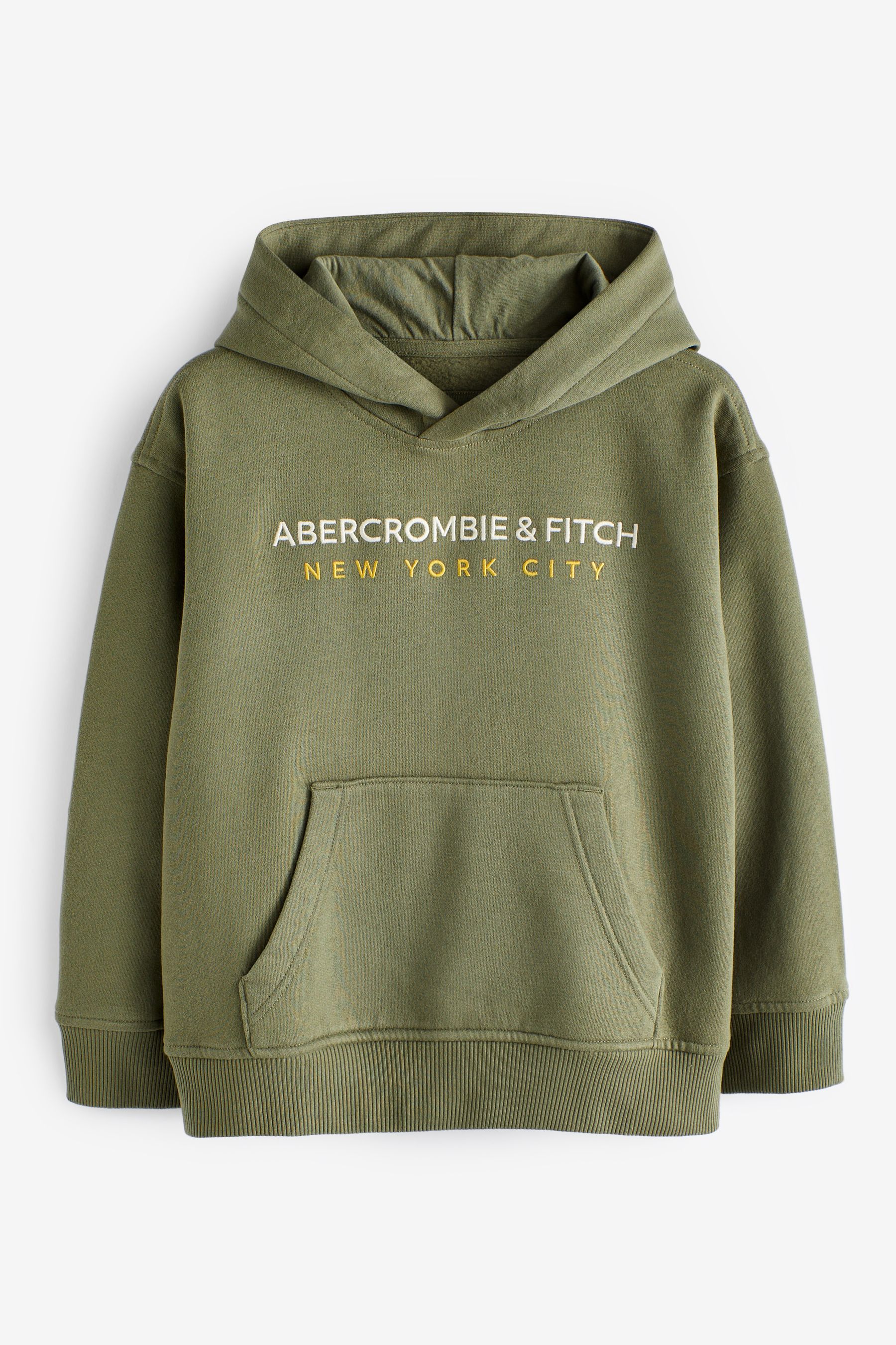 Buy Abercrombie Fitch Green Logo Hoodie from Next Luxembourg