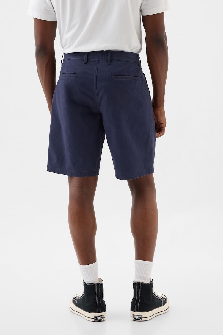 Gap Navy Blue Long Length 9' Chino Shorts - Image 2 of 5