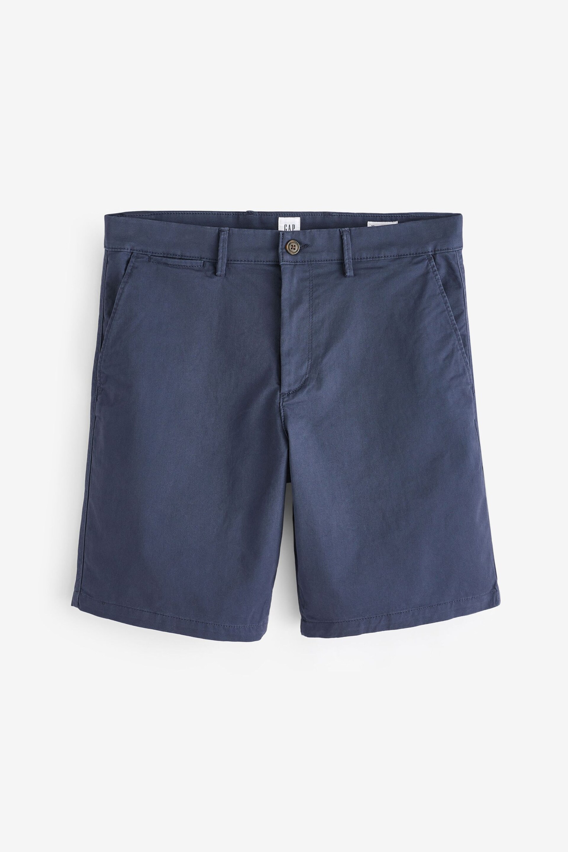 Gap Navy Blue Long Length Chino Shorts - Image 3 of 6