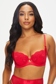 Ann Summers Red Honoured Padded Balcony Bra - Image 1 of 4