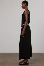 Religion Black Tailored Maxi Skirt With Pockets And Splits - Image 5 of 7