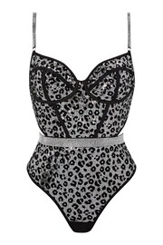 Ann Summers Silver Leopard Sequin Hold Me Tight Body - Image 4 of 4