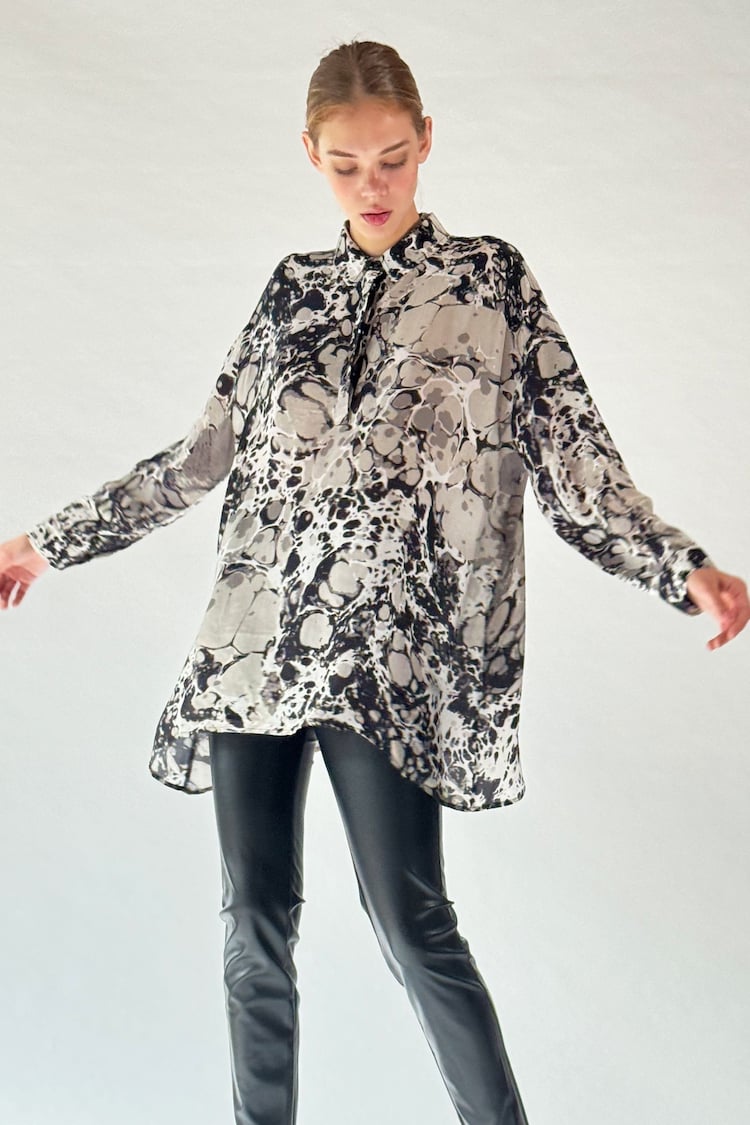 Religion Natural Oversized Constellation Tunic Top - Image 6 of 6