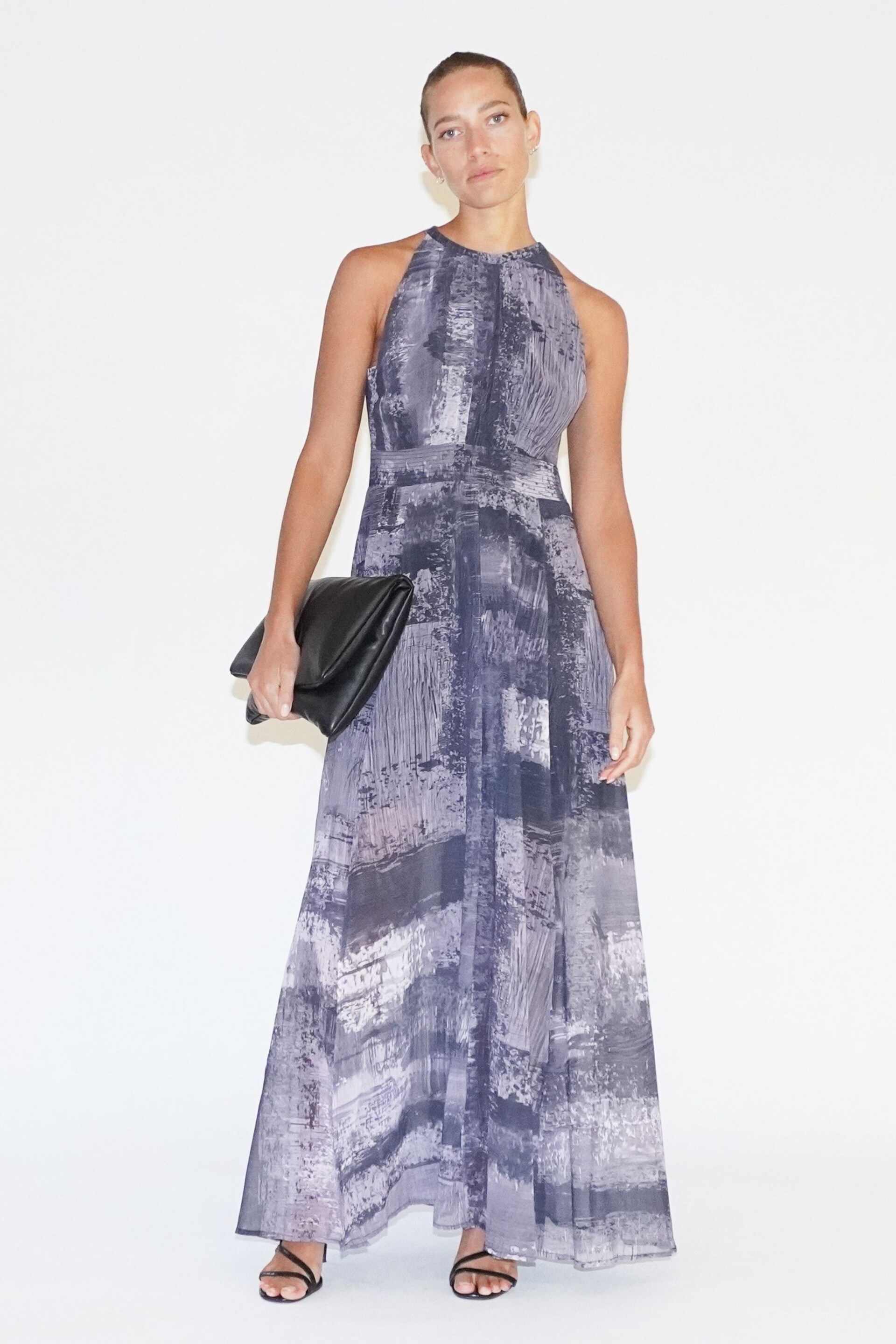 Religion Black Halterneck Maxi Dress In Beautiful Prints - Image 1 of 6