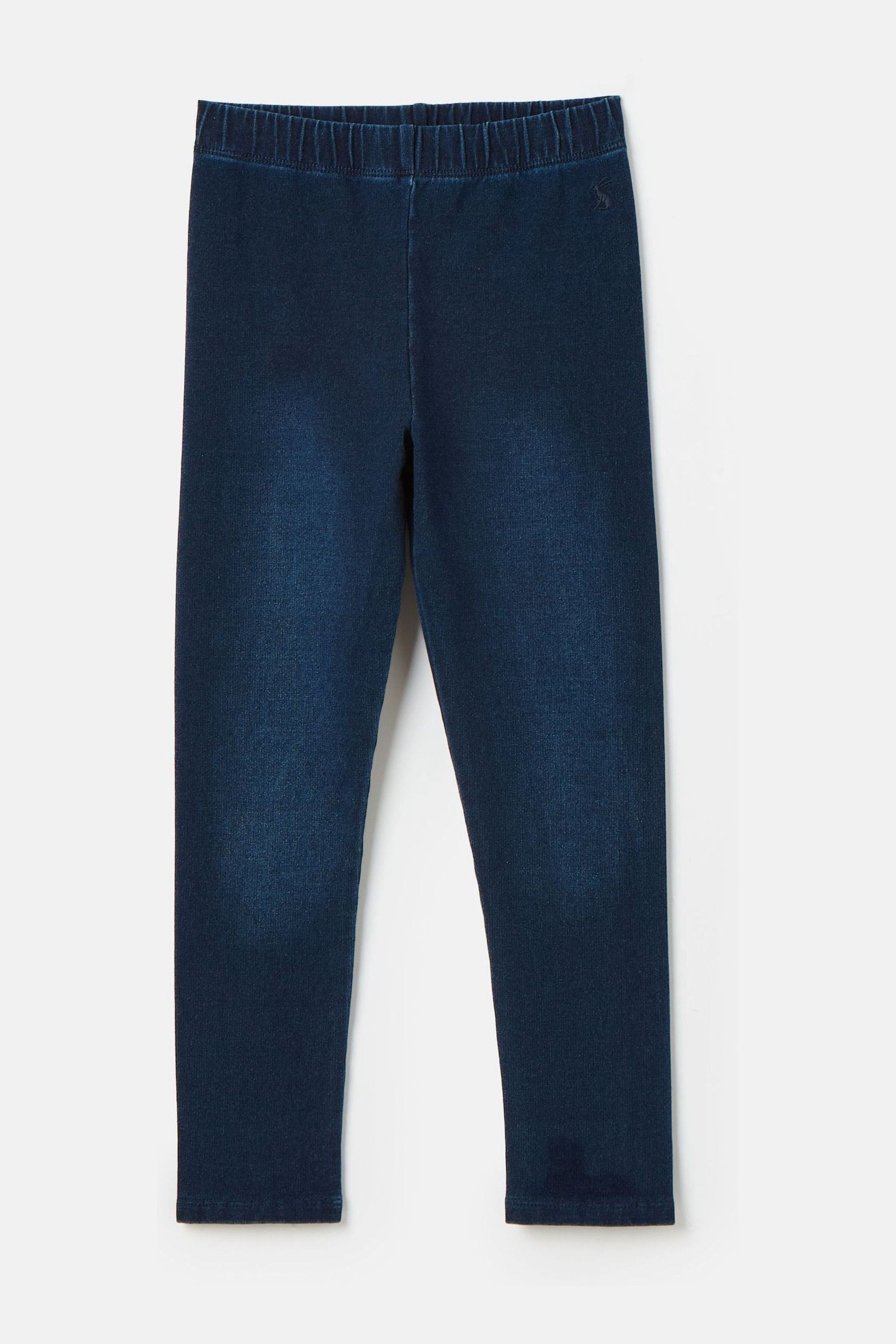 Buy Joules Girls Trot Denim Dark Wash Jersey Denim Jodphur Style Leggings from Next Luxembourg