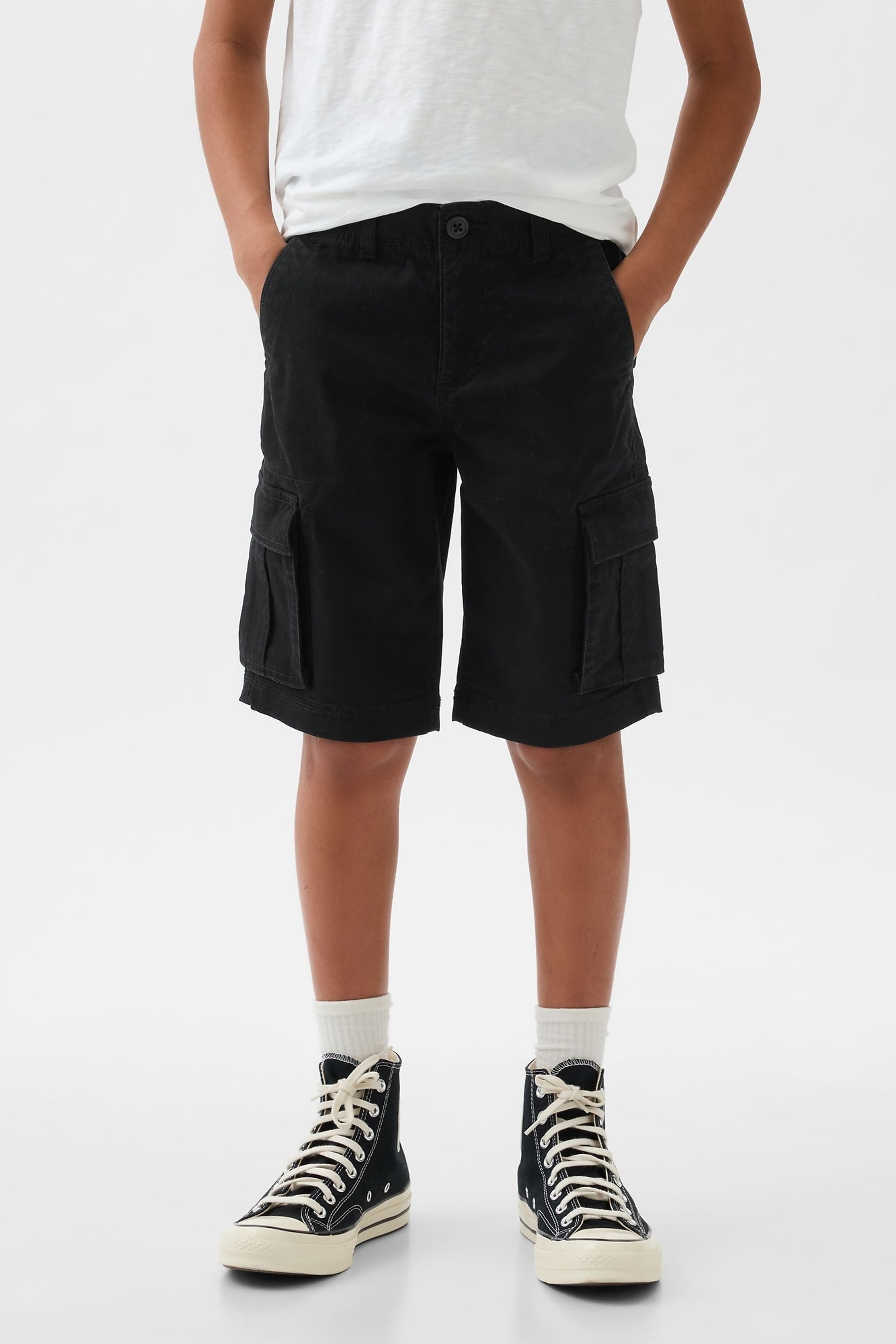 Buy Gap Black Cargo Shorts 5 13yrs from the Next UK online shop