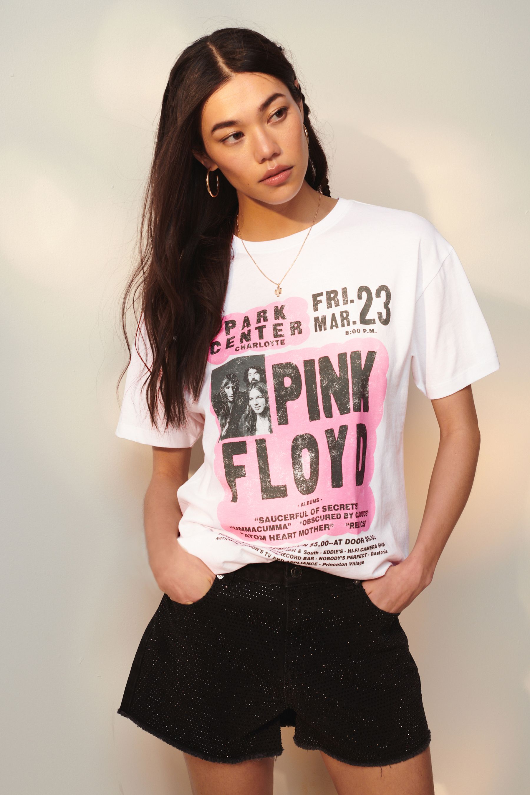 Buy White License Pink Floyd 100 Cotton Band T Shirt from the Next UK online shop