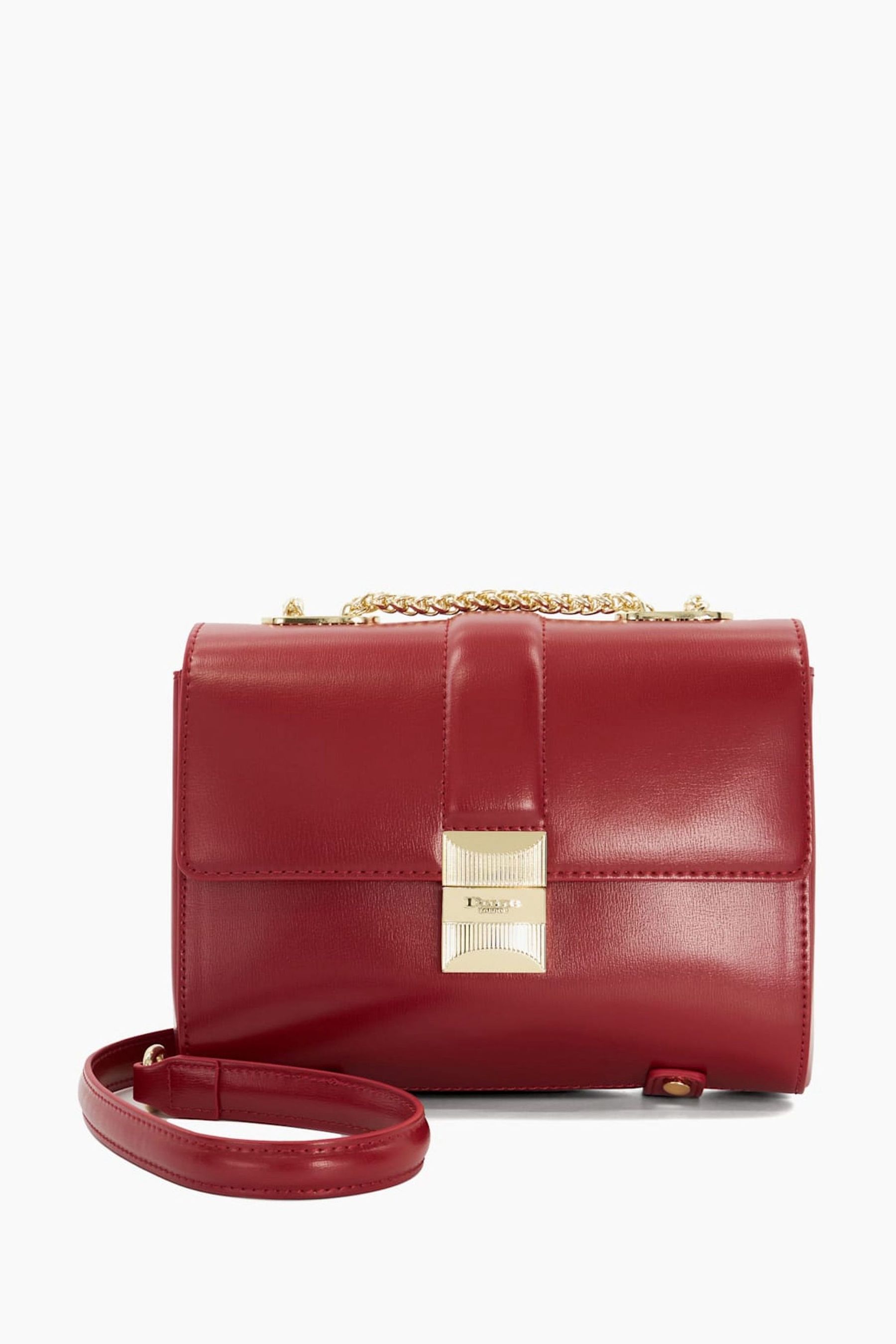 Buy Dune London Red Definitive Small Strap Detail Shoulder Bag from Next Luxembourg