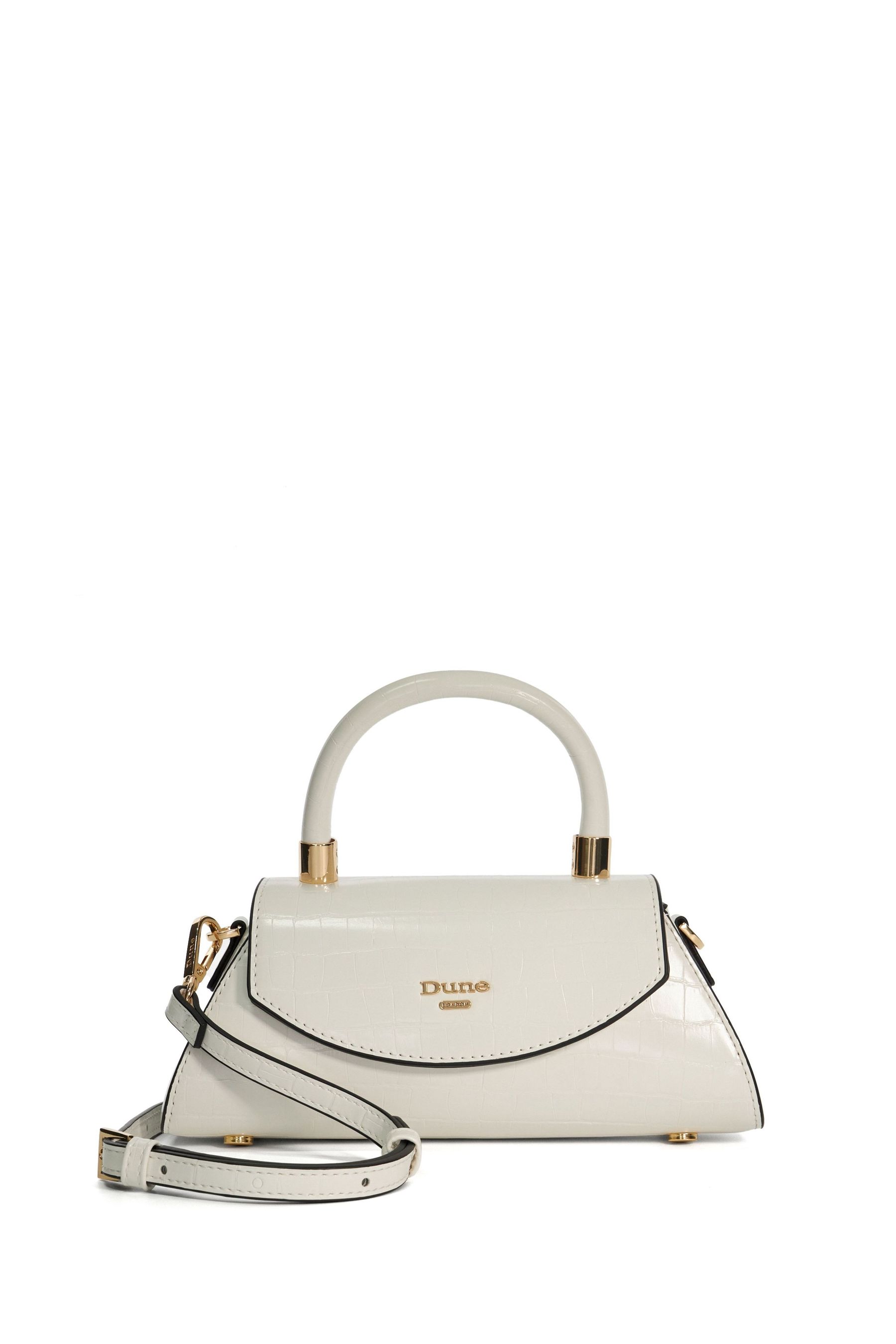 Buy Dune London White Dini Mini Top Handle Grab Bag from Next Ireland
